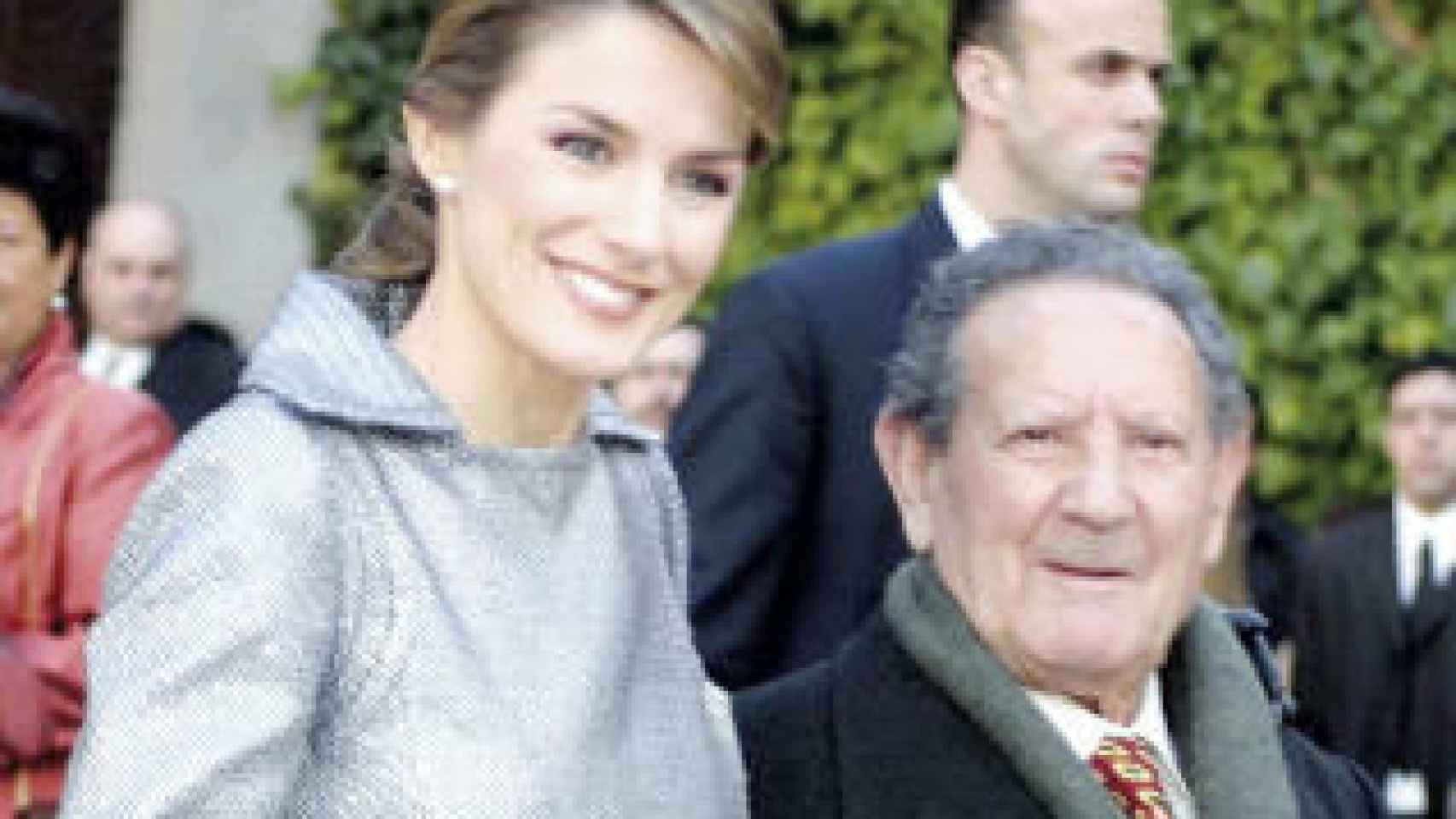 La reina Letizia junto a su abuelo 'Paco' Rocasolano