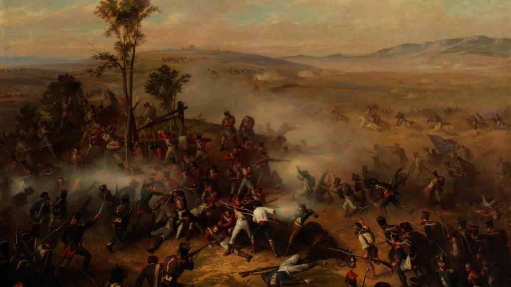 Episodio de la batalla de Bailén. Un cuadro de Ricardo Balaca y Orejas