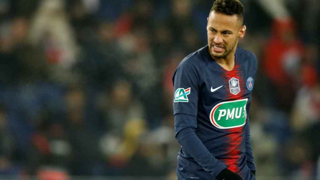 Neymar, durante un partido del PSG