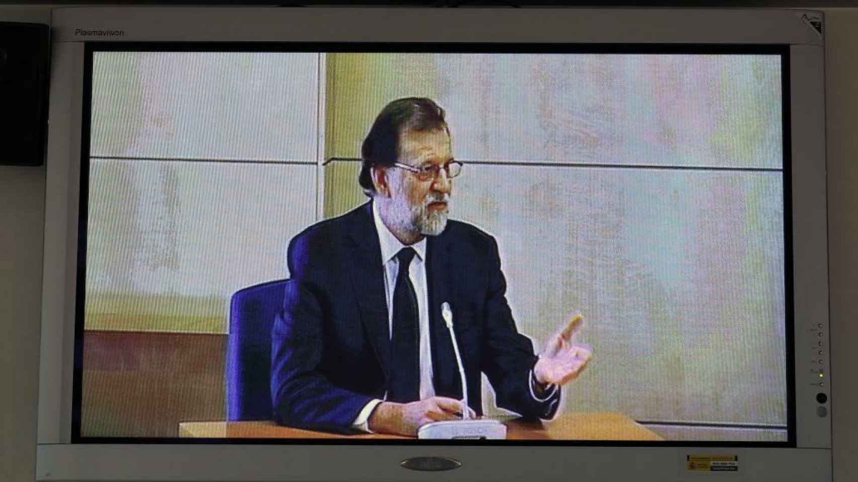Mariano Rajoy, durante su comparecencia en el juicio del caso Gürtel.
