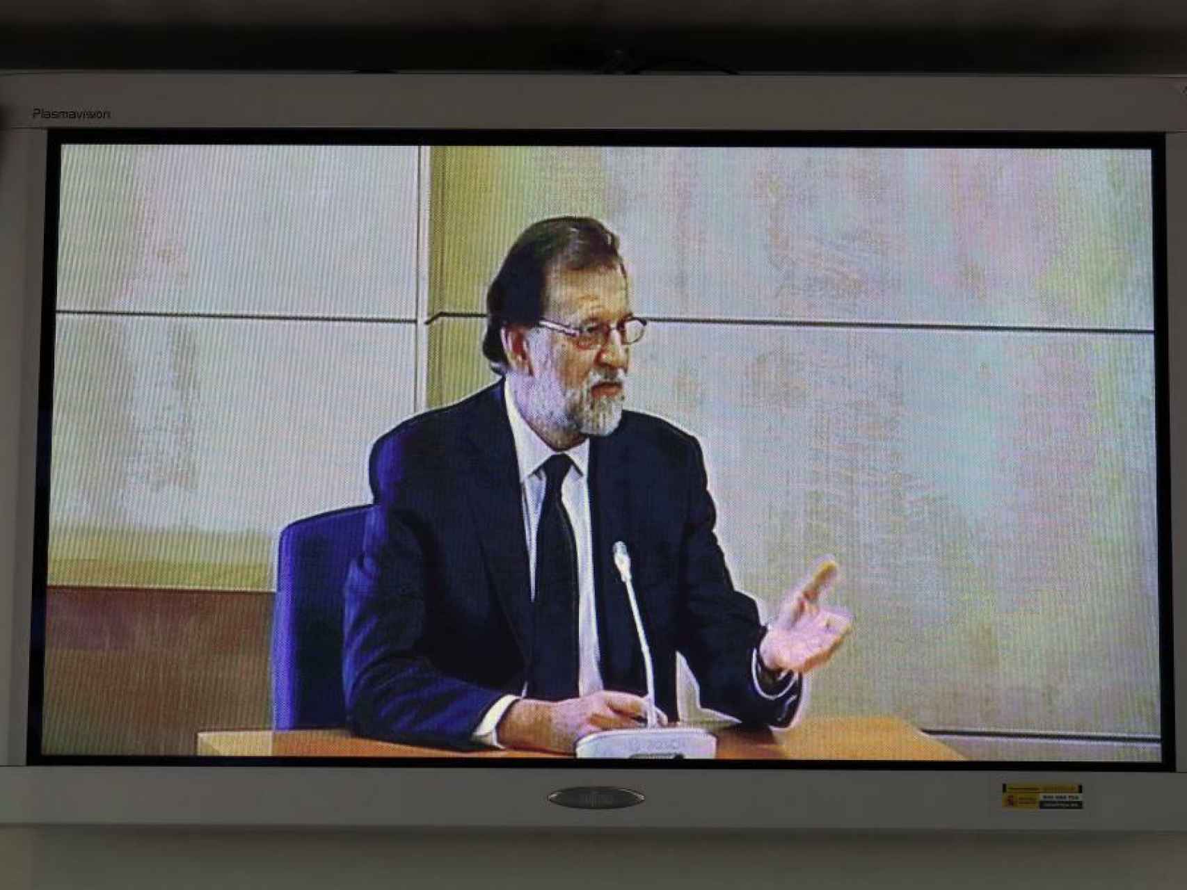 Mariano Rajoy, durante su comparecencia en el juicio del caso Gürtel./
