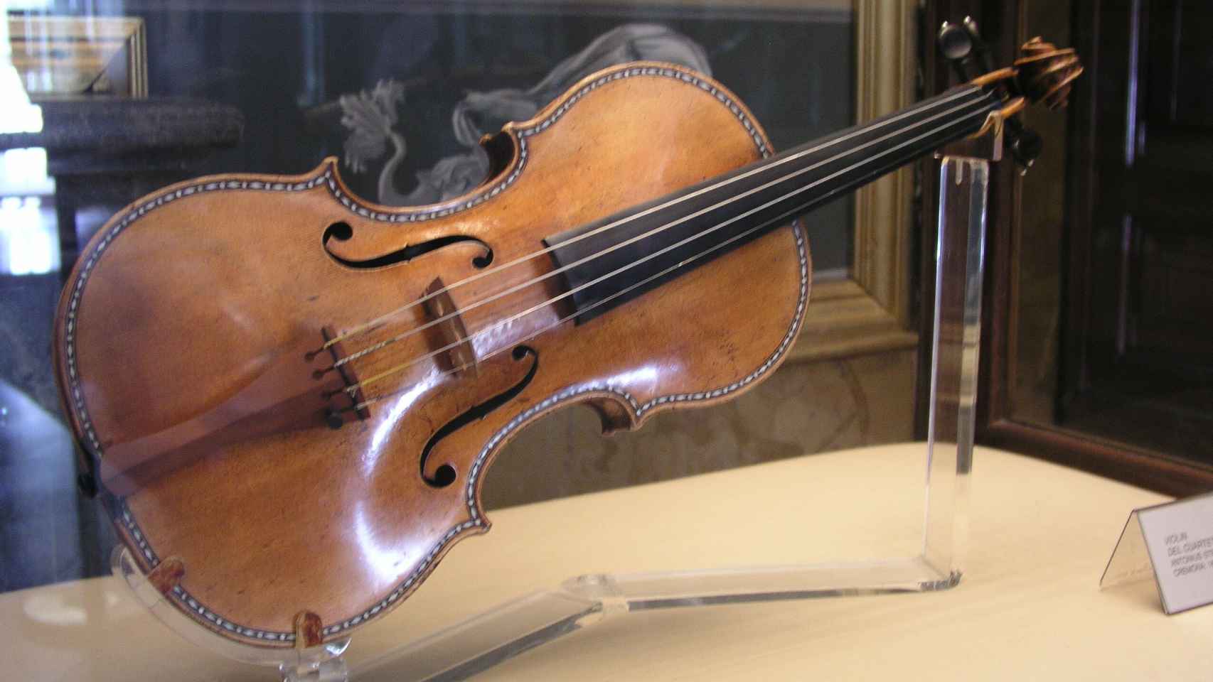 Uno de los violines Stradivarius que se conservan en el Palacio Real de Madrid