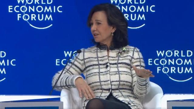 Ana Botín en el Foro de Davos 2019.