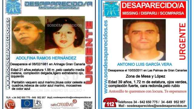 Adolfina Ramos Hernández y Antonio Luis García Vera, desaparecidos