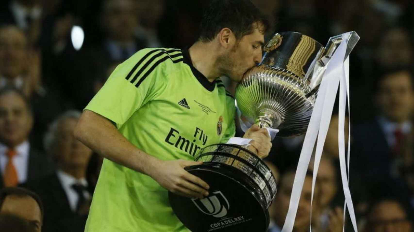 Casillas levantó la Copa del Rey en 2014