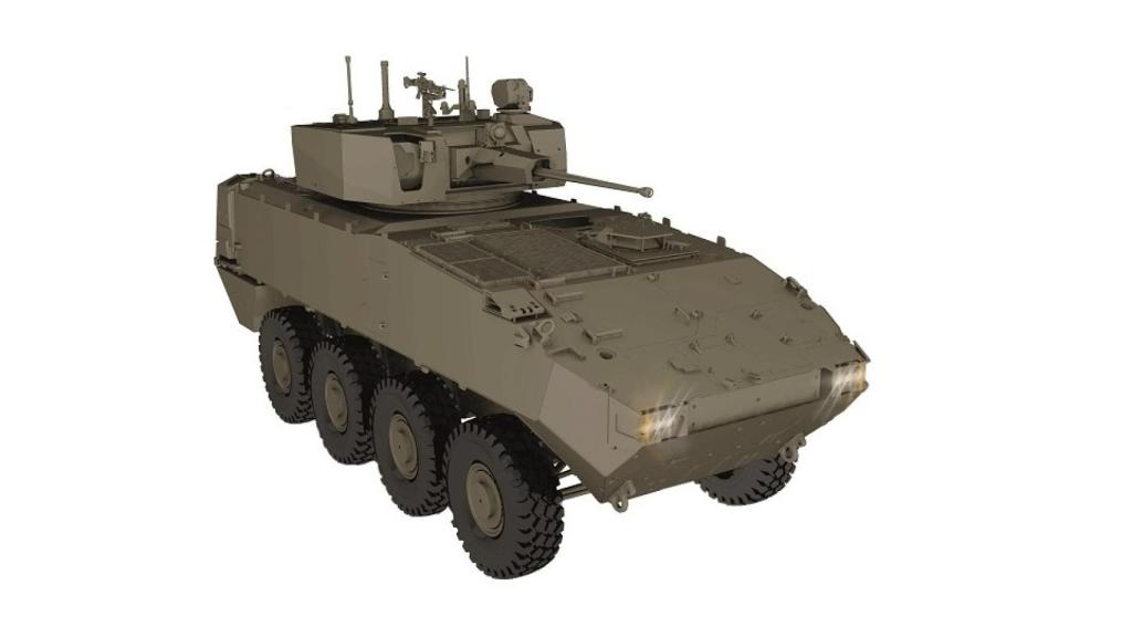 Prototipo del 8x8 dragón que el Ejército incorporará en sus brigadas.