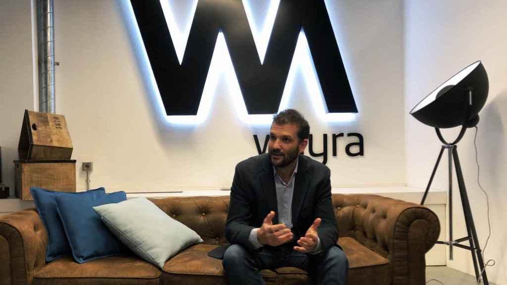 Andrés Saborido, CEO de Wayra, en un momento de la entrevista.