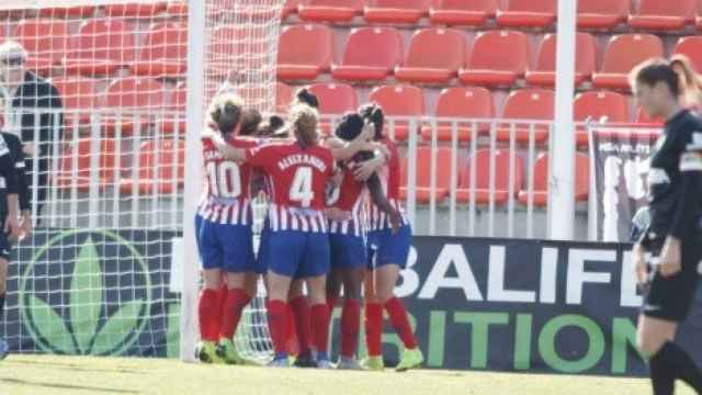 Atlético de Madrid Femenino- Málaga Femenino. Foto Twitter: (@AtletiFemenino)