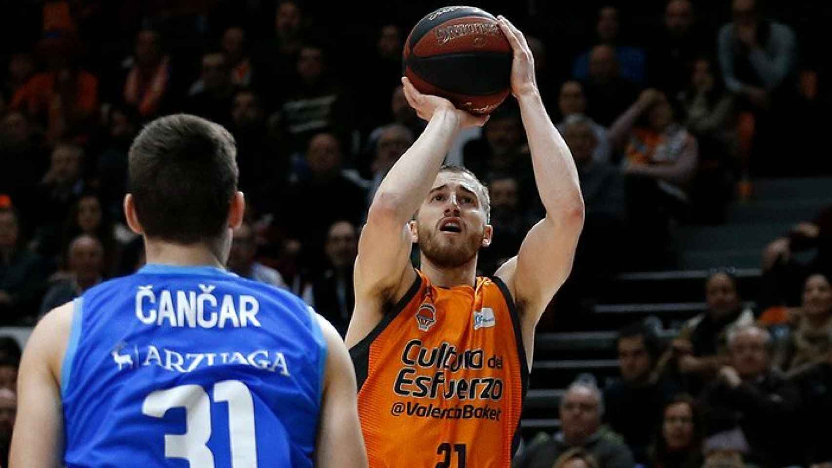 Valencia Basket - San Pablo Burgos. Foto: Twitter (@valenciabasket)