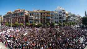 Manifestación para que se repita el juicio de Marta del Castillo, Sevilla.