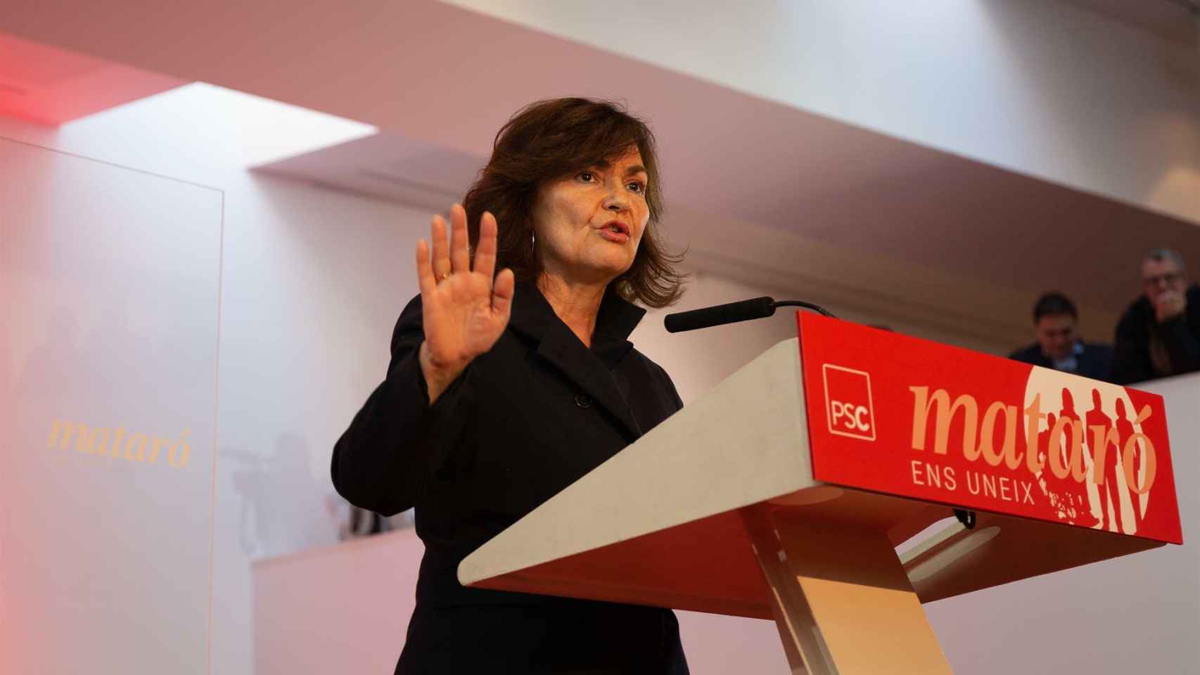 La vicepresidenta del Gobierno, Carmen Calvo.