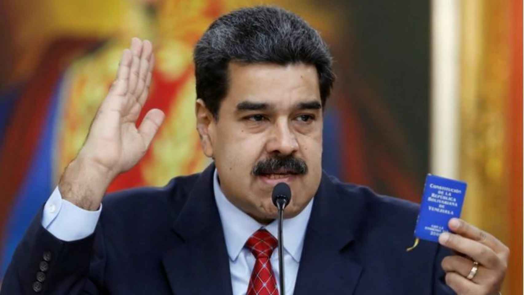Nicolás Maduro durante su comparecencia