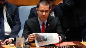 Jorge Arreaza, ministro de Exteriores de Nicolás Maduro, en el Consejo de Seguridad de la ONU.