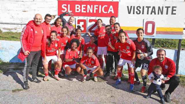El Benfica femenino gana 32-0. Foto: slbenfica.pt