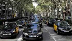 Imagen de taxis de Barcelona.