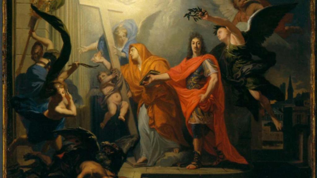 'Alegoría de la Paz de Utrecht', un cuadro de Antoine Rivalz.