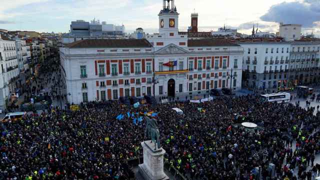 Huelga del taxi en Madrid
