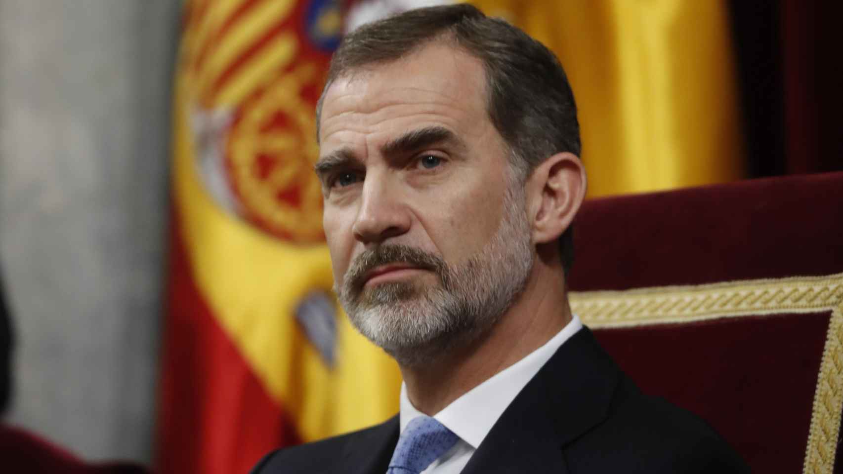 El rey Felipe en el acto conmemorativo del 40 aniversario de la Constitución Española.
