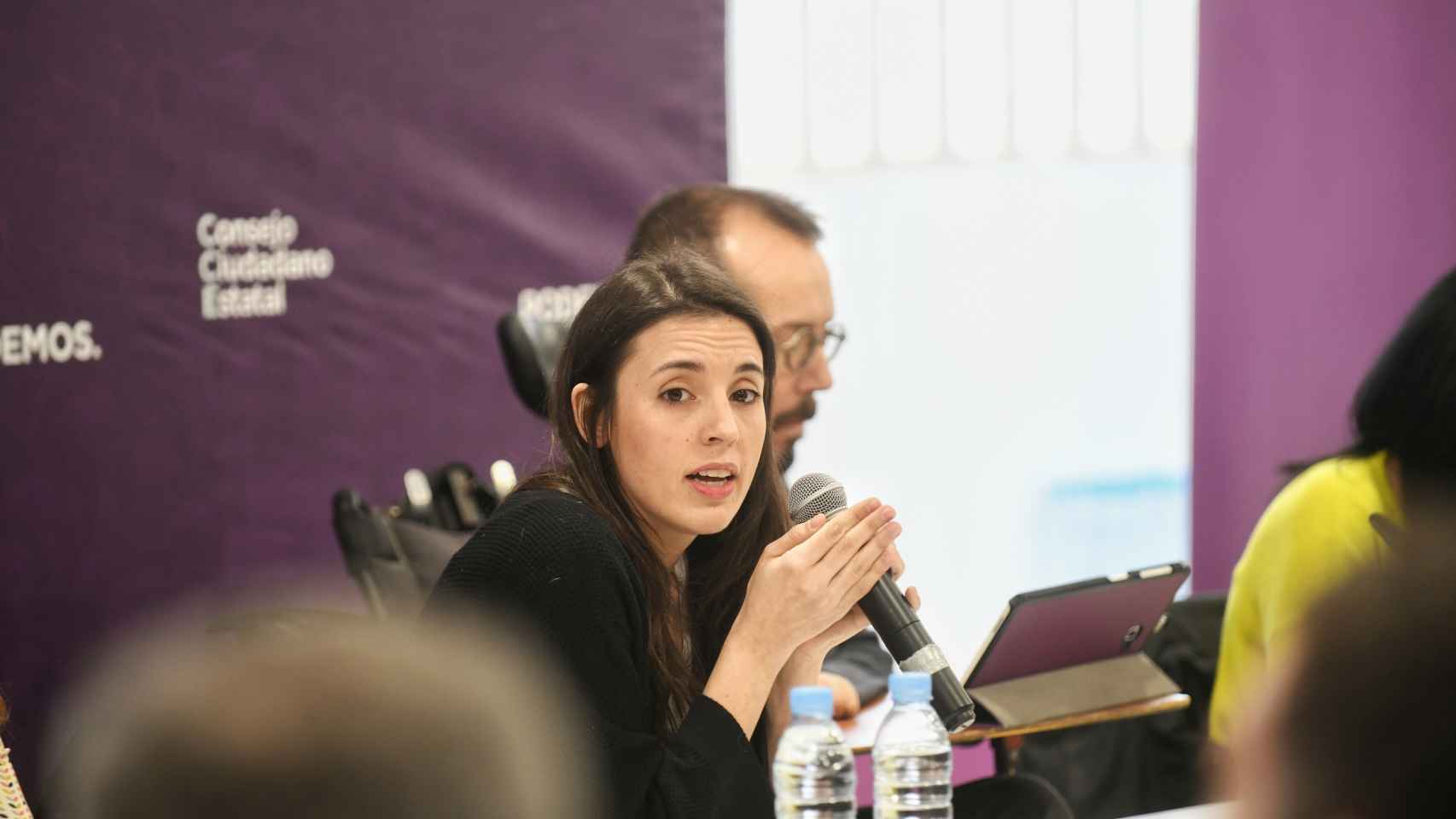 Irene Montero durante el Consejo Ciudadano Estatal de Podemos.