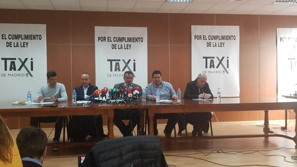 Comité de huelga del Taxi de Madrid.