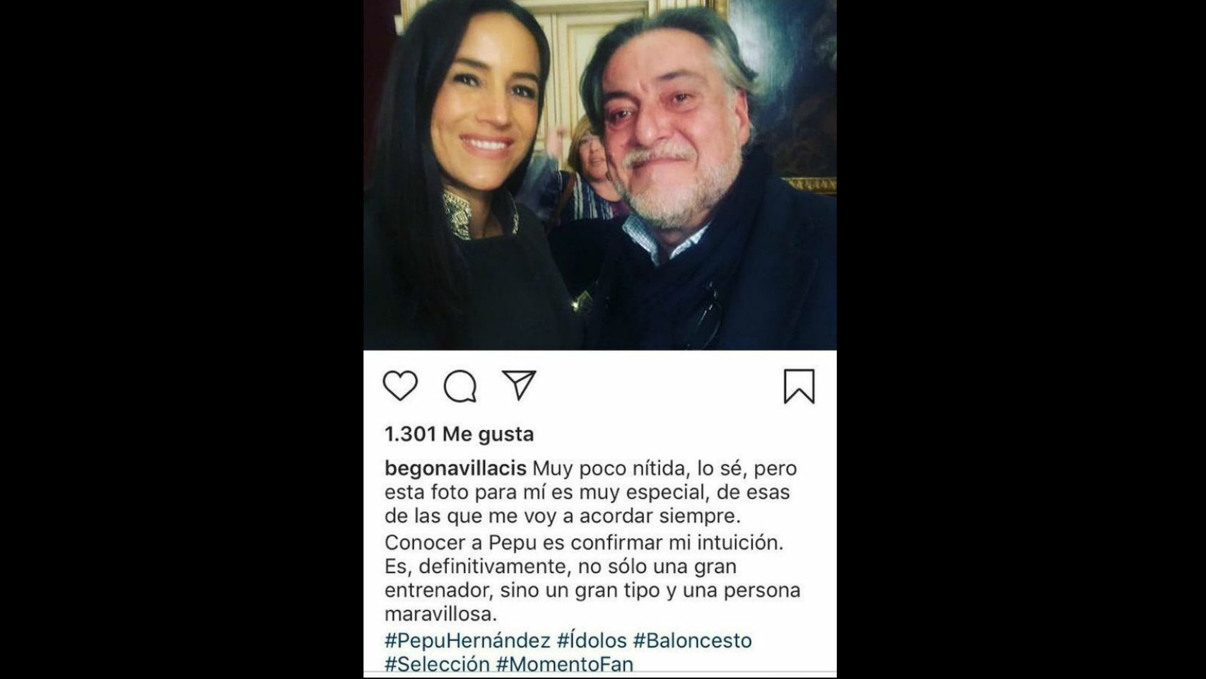 La imagen de Instagram de Villacís.