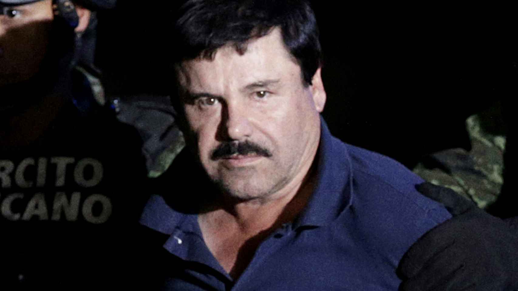 El Chapo Guzmán, detenido por la Policía.