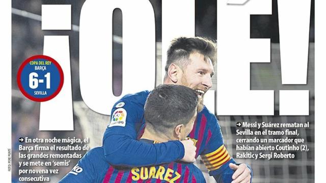 Portada Mundo Deportivo (31/01/19)