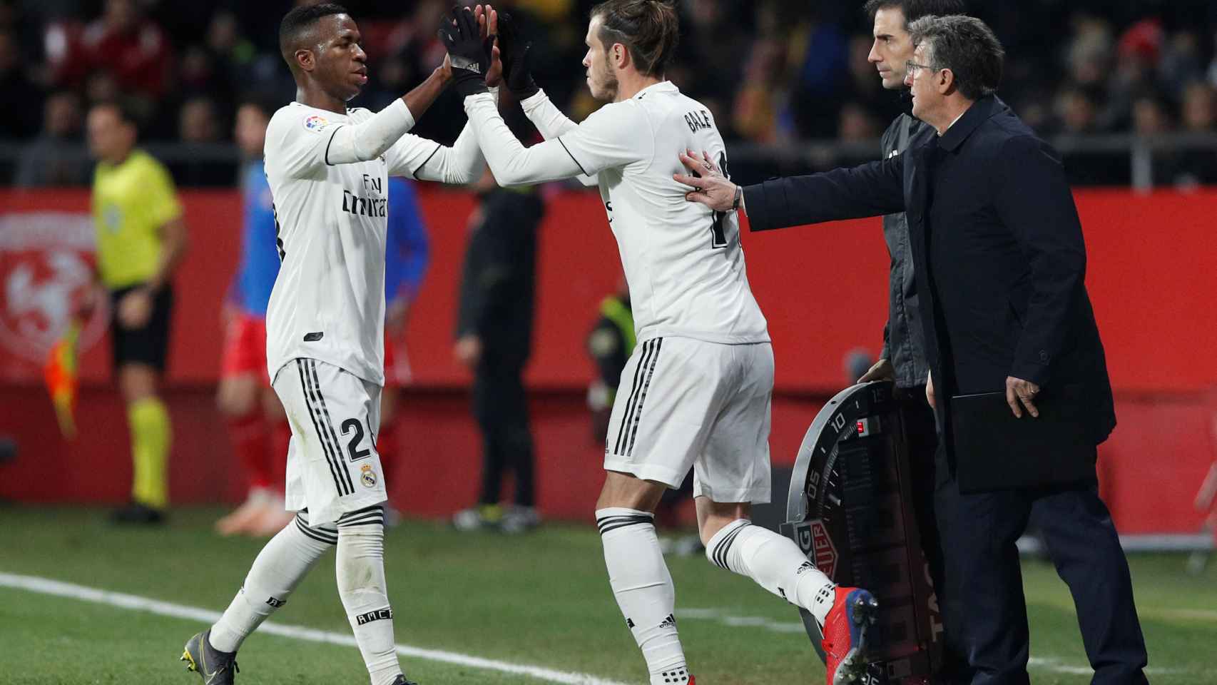 Gareth Bale sustituye a Vinicius ante el Girona