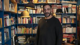 Moreno Borja en la librería Ocho y medio.
