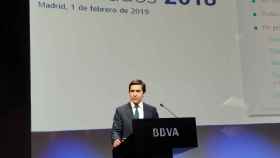 Carlos Torres Vila en la presentación de resultados del BBVA.