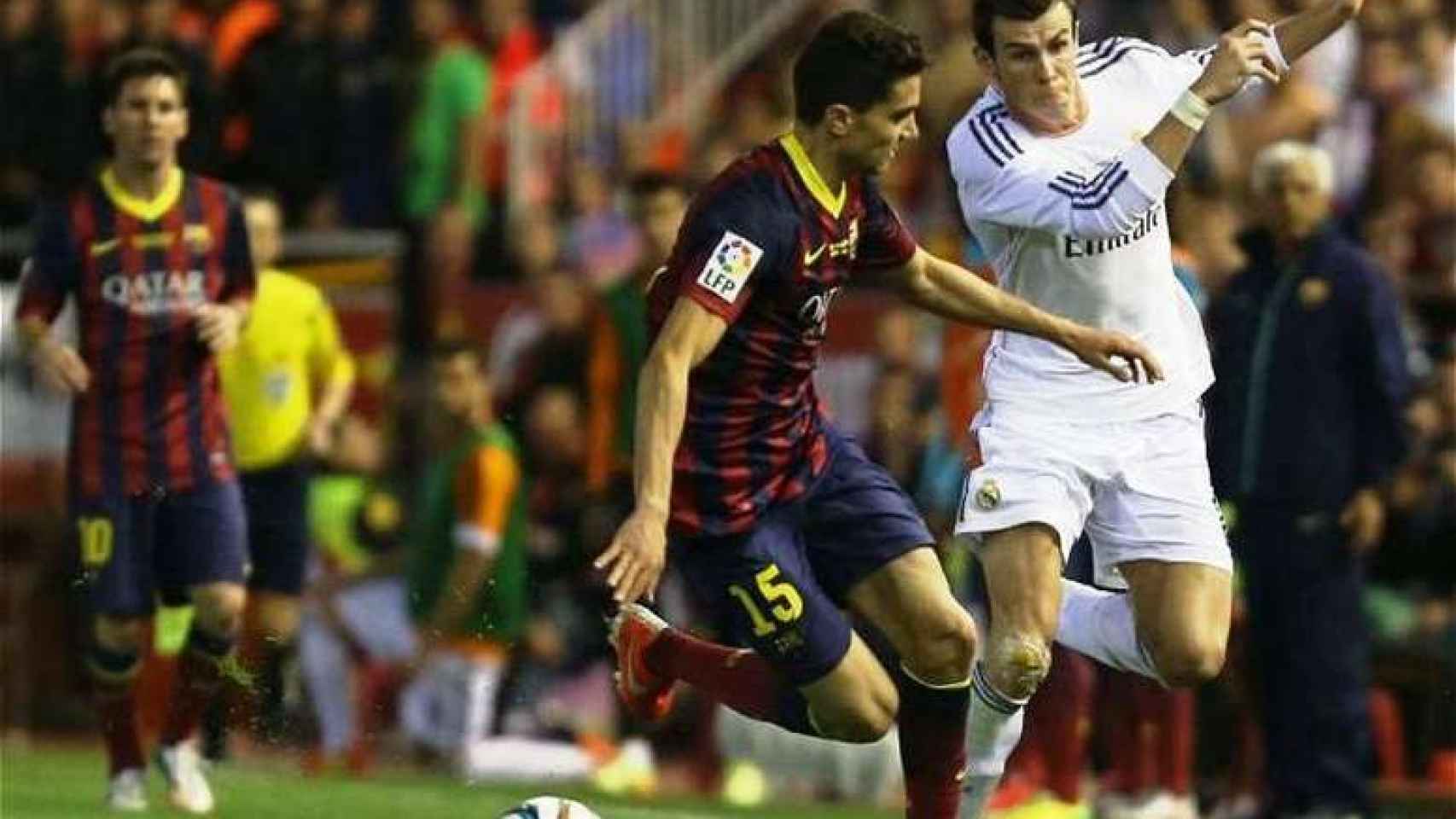 La carrera de Bale contra el Barcelona en la Copa del Rey 2014