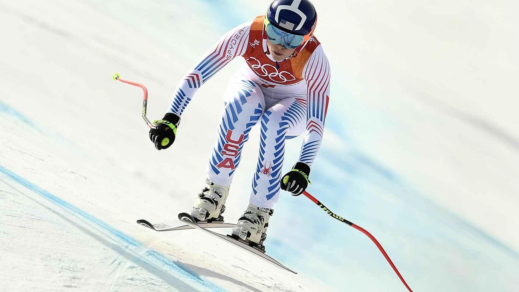Lindsey Vonn durante los Juegos Olímpicos de Inverno 2018