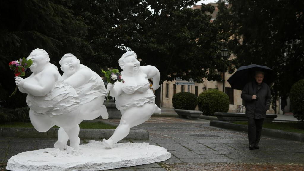 Una de las obras del artista chino expuesta en Salamanca.