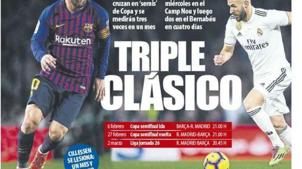 Portada del diario Mundo Deportivo (02/02/2019)