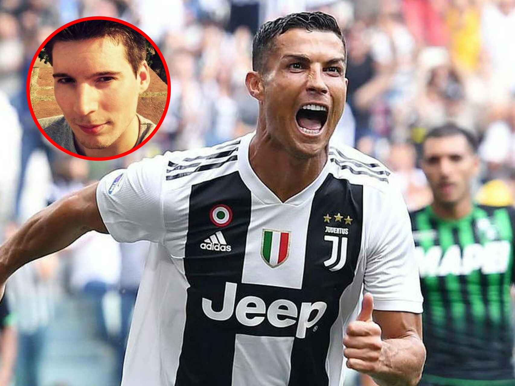 El hoy delantero de la Juventus, Cristiano Ronaldo,  fue uno de los objetivos del `hacker'.