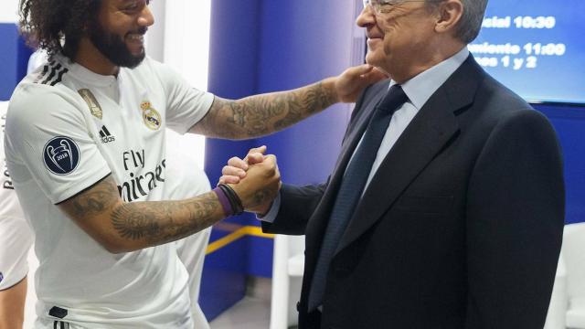 Marcelo con Florentino Pérez