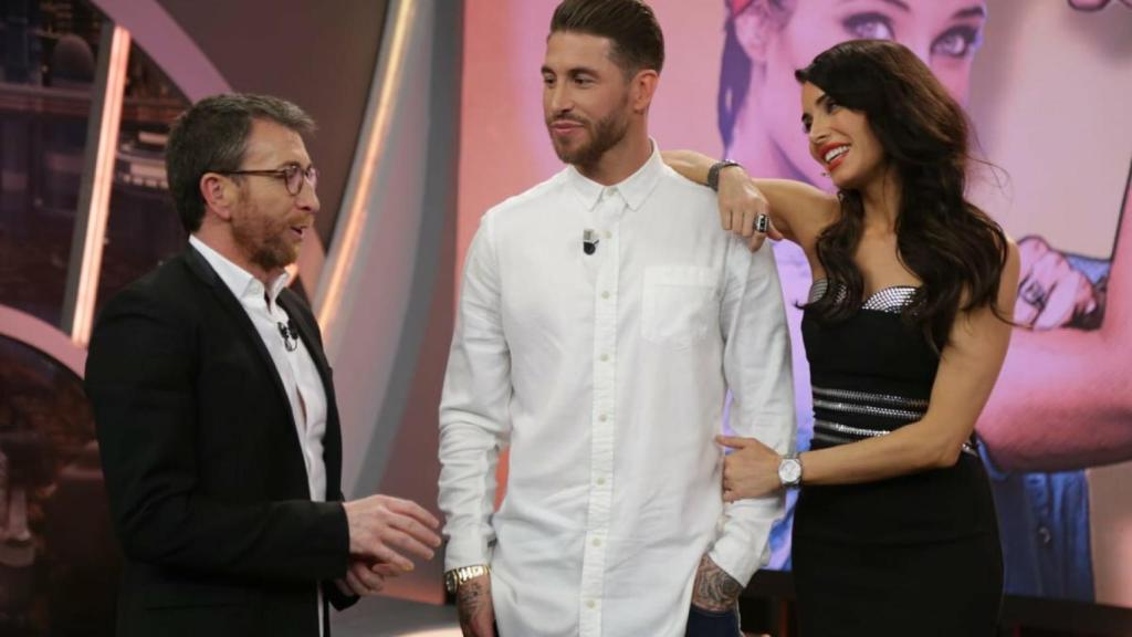 Sergio Ramos y Pilar Rubio. Foto Twitter: (@El_Hormiguero)