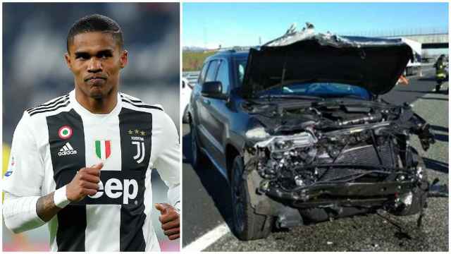 Douglas Costa sufre un espectacular accidente de coche en Italia