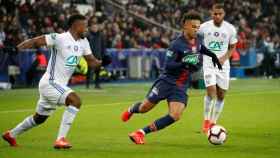 Thilo Kehrer durante un partido del PSG de la Ligue 1