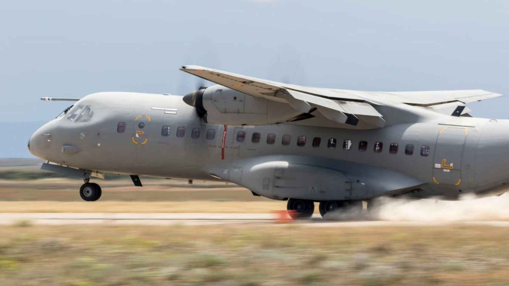 El avión del Ejército del Aire movilizado en el rescate de Julen.