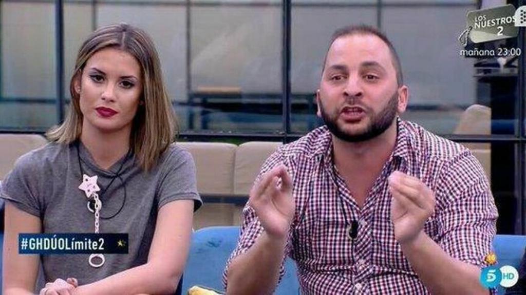 Tejado y Candela durante uno de sus programas.