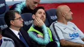 Messi, en el banquillo ante el Real Madrid