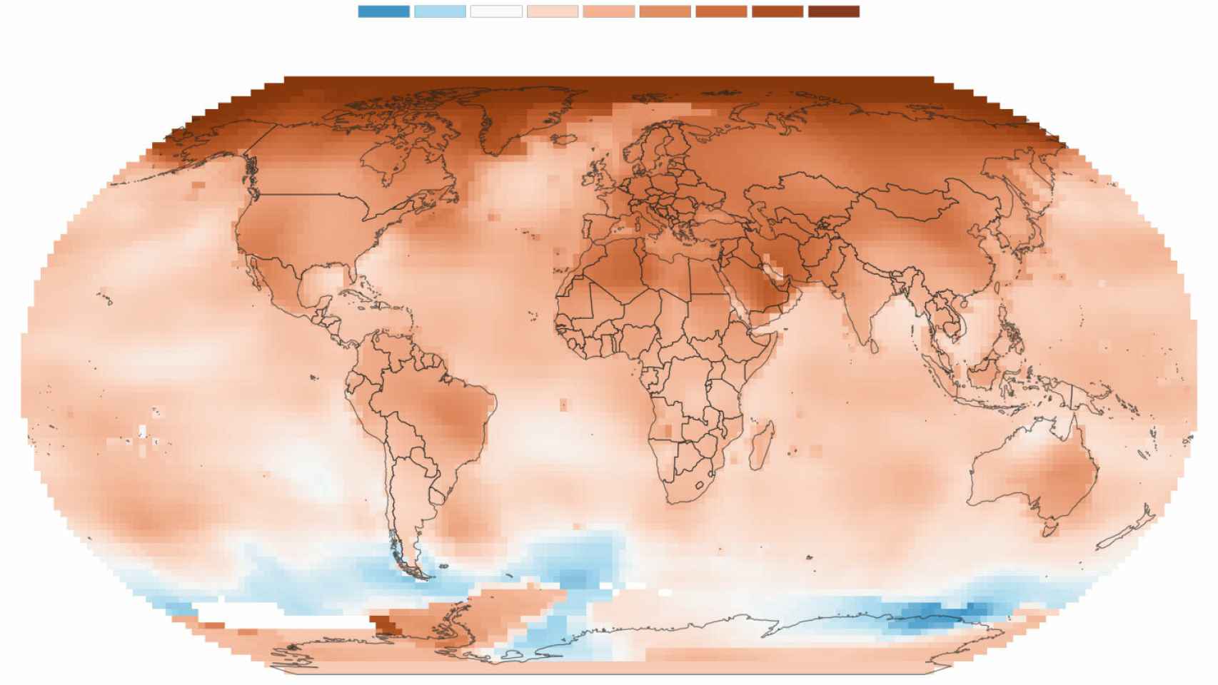 Las zonas del mundo donde más han subido las temperaturas
