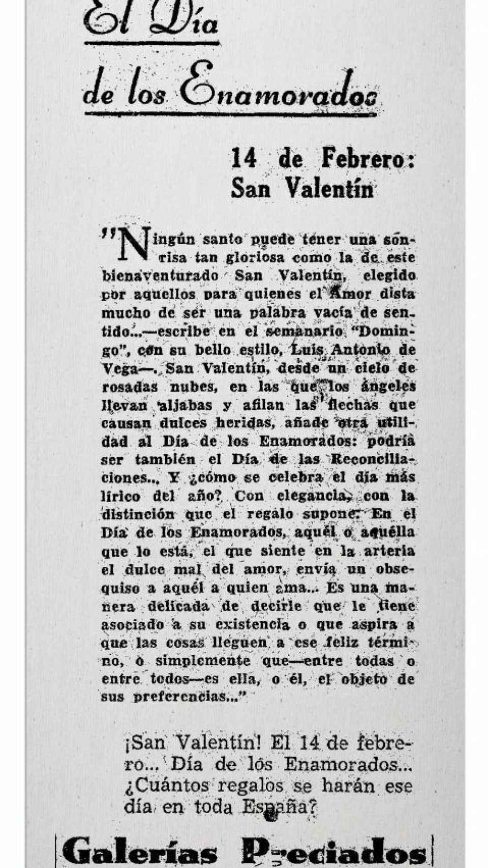 Artículo publicado en el diario Madrid por César González-Ruano, en 1948