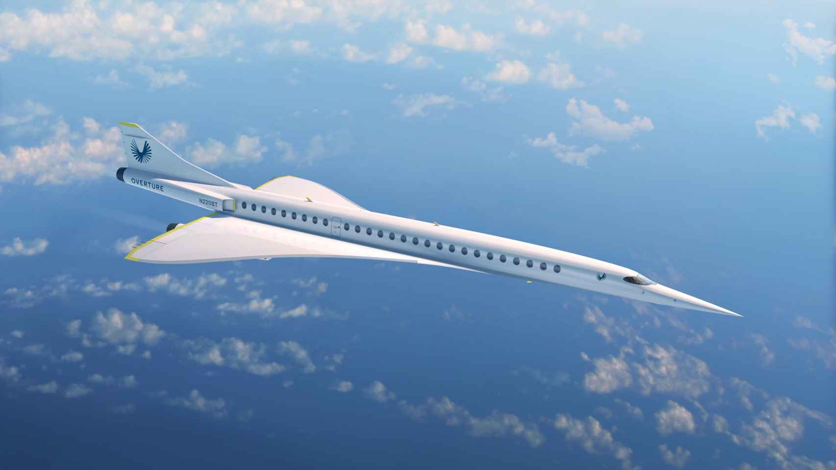 El avión supersónico de Boom Supersonic.