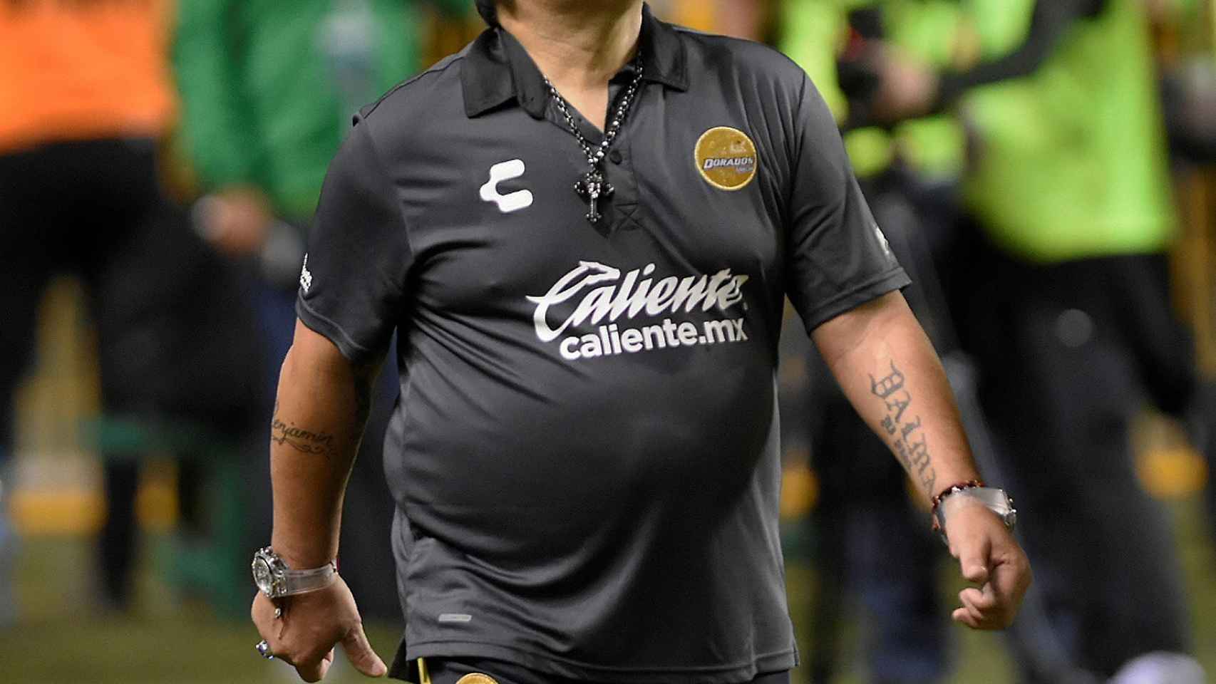 Diego Armando Maradona, durante un partido en Argentina
