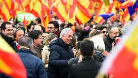Mario Vargas Llosa, en la manifestación por la unidad de España
