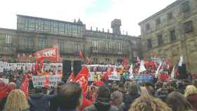 Ciudadanos se manifiesta en Santiago de Compostela