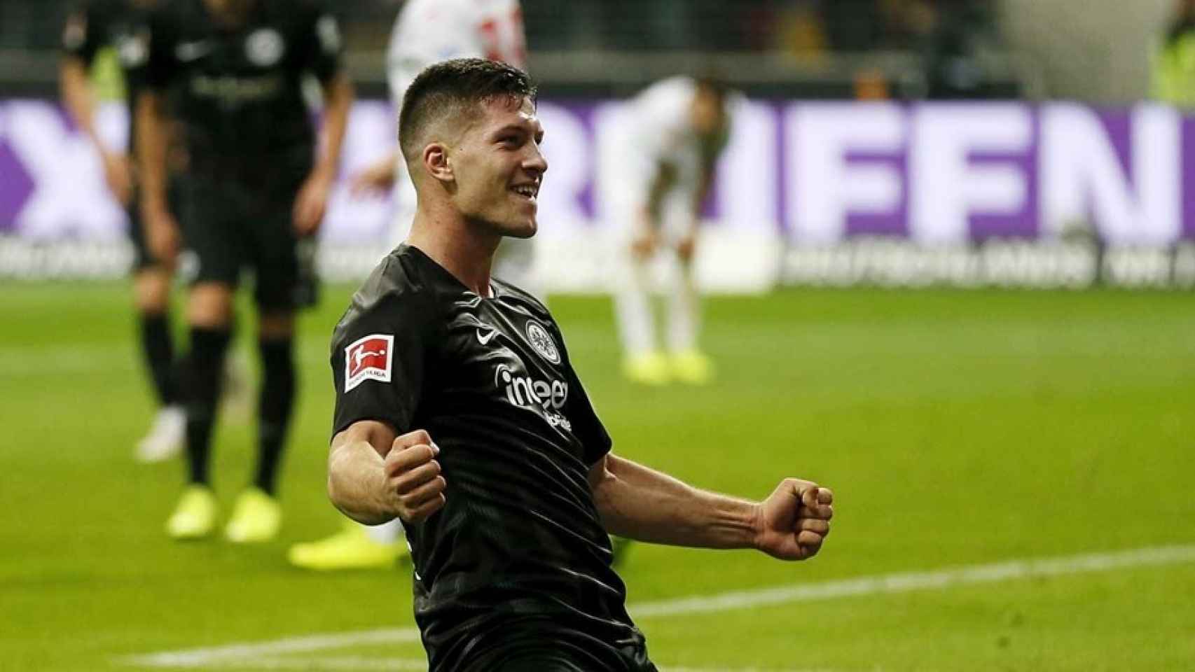 Jovic celebra un gol con el Eintracht Frankfurt