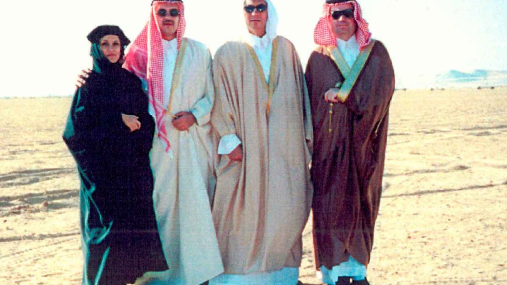 El empresario José María Clemente, a la derecha, en un viaje a Arabia Saudí.